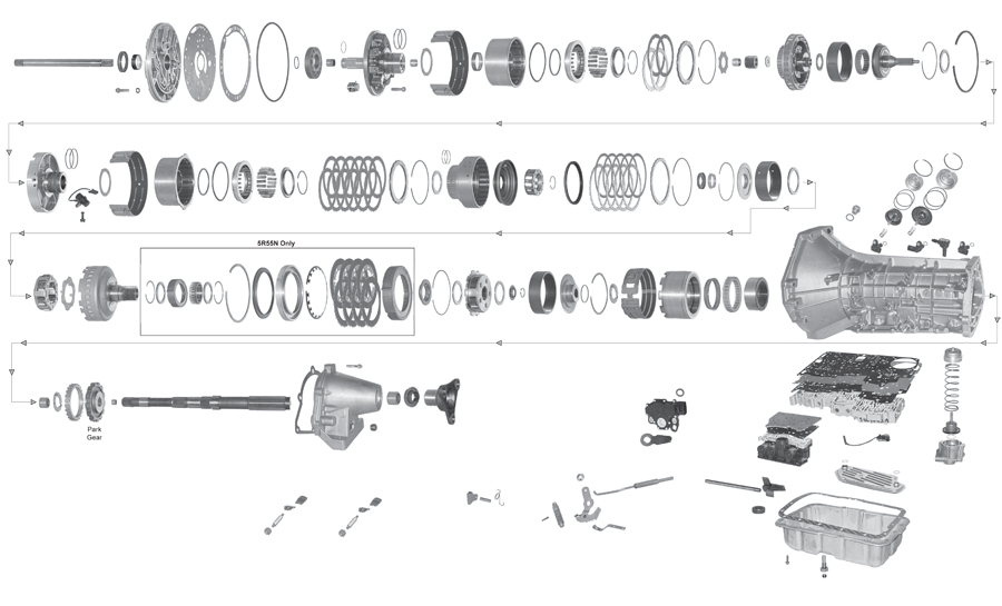 Схема акпп 4r55e